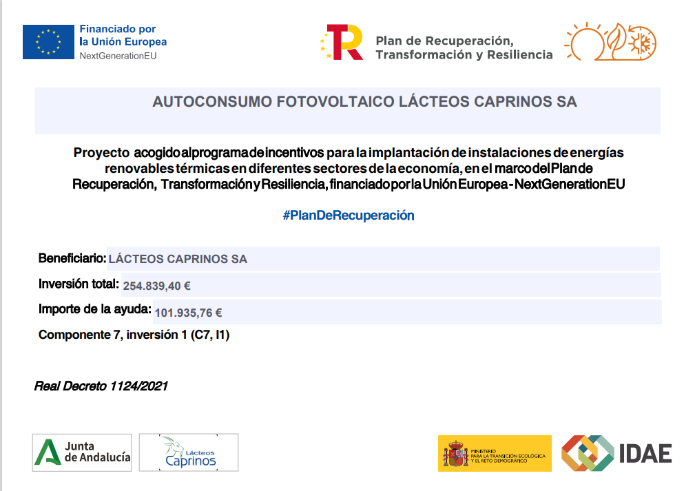 Proyecto subvencionado